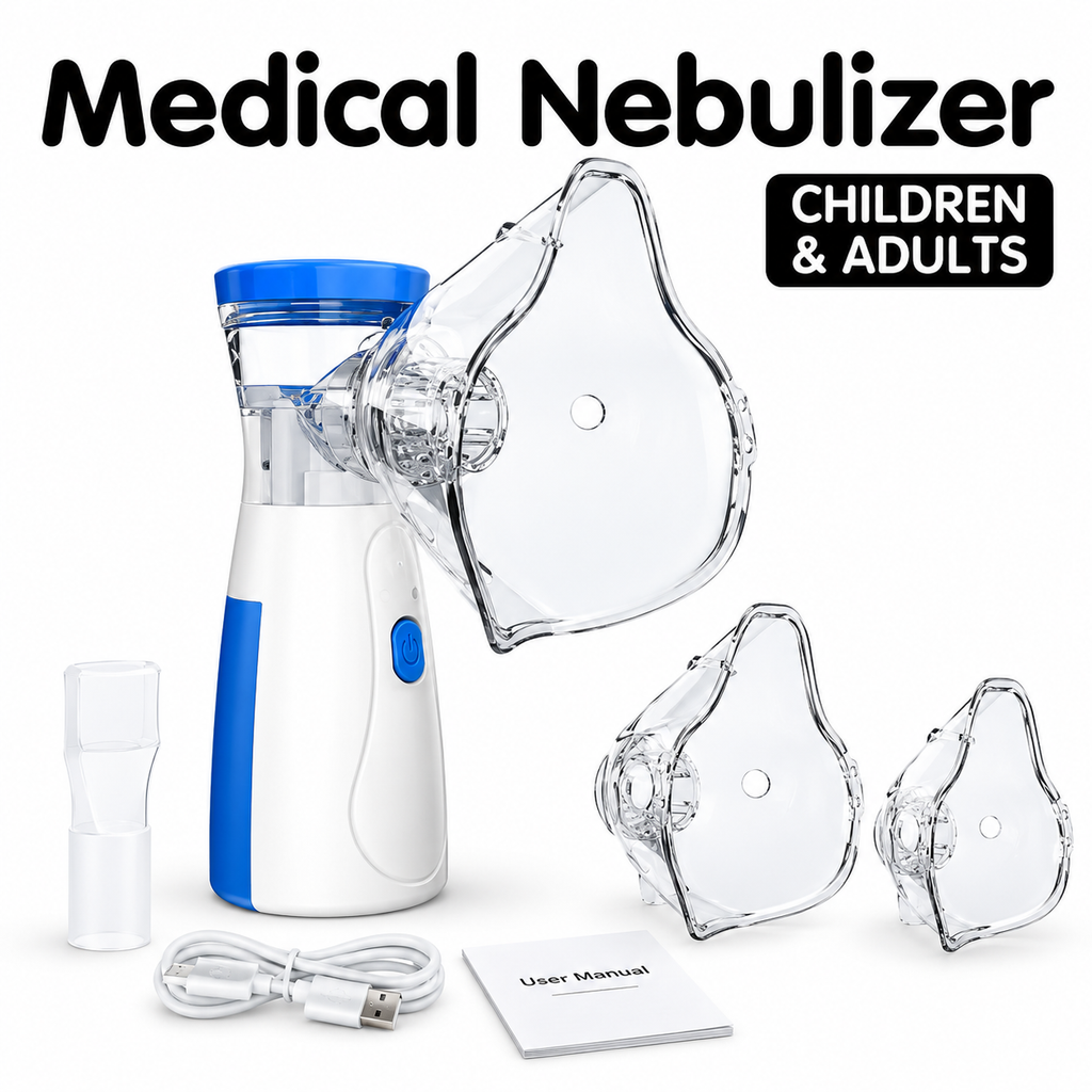 Portable Mesh Nebulizer – Quiet, Compact Respiratory Care Device for Adults & Kids