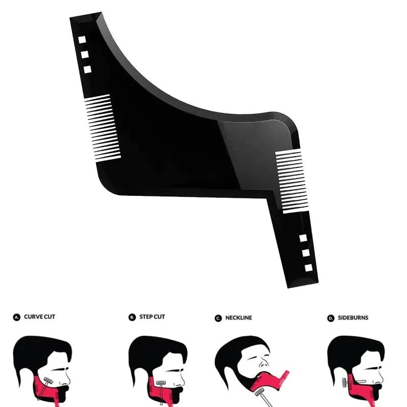 Beard Shaper Tool – Precision Beard Styling & Line-Up Guide for Men