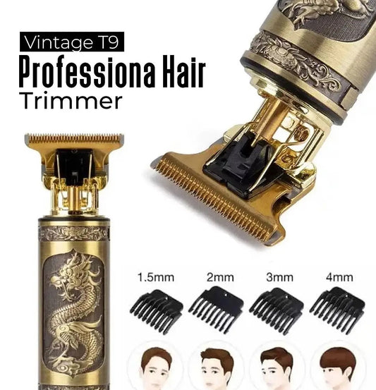 T9 Professional Vintage 2-in-1 Hair & Beard Trimmer for Men